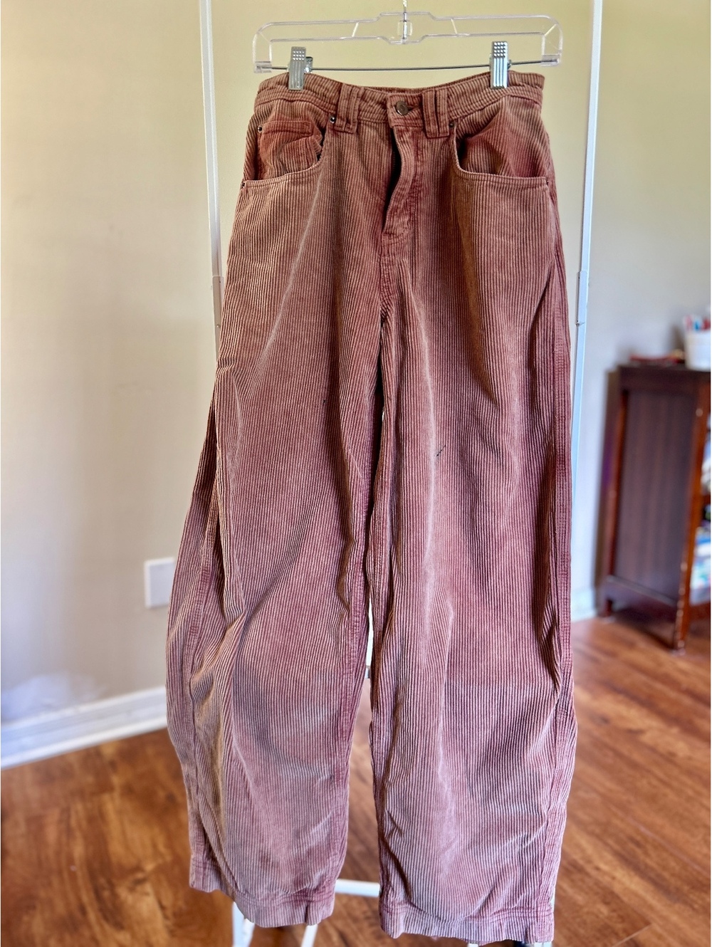 BDG Women's Corduroy Wide Leg Pants Size 0 Mauve